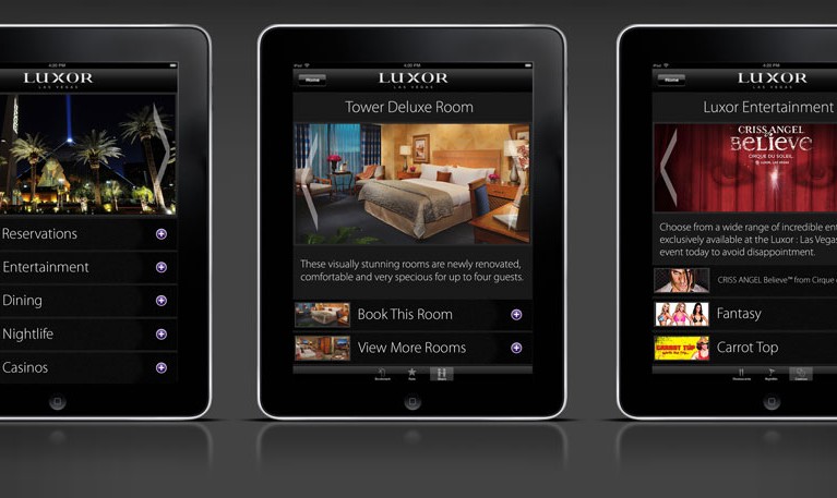Luxor Hotel App Design